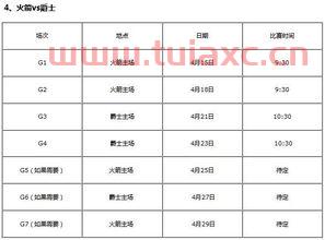 赛程nba季后赛直播