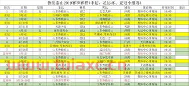 2021足协杯山东鲁能赛程时间表