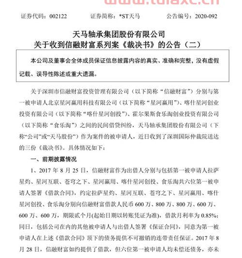 st天马股份行情（st天马股票最新公告消息） 第1张