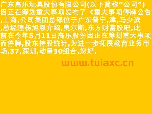 高乐股份（高乐股份重组） 第1张