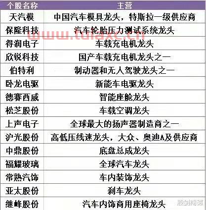 新能源汽车龙头股