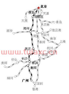 京广铁路经过湖南的城市