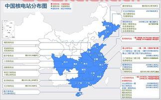 中国核电站分布