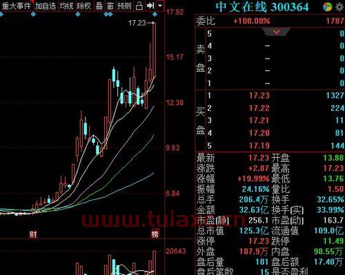 中文在线股票