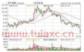 苏宁电器股票