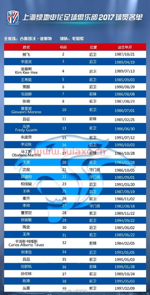 2017中超赛程公布