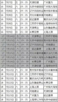 2017中超赛程表电子表