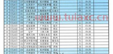 中超第二轮赛程
