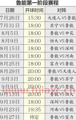 中超赛程2020赛程表第三阶段