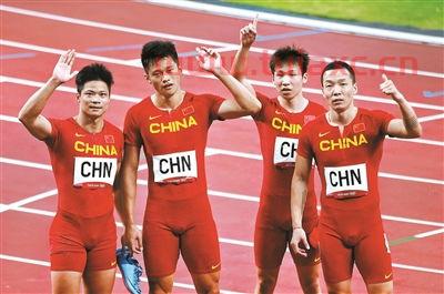 苏炳添谢震业汤星强吴智强四人夺冠